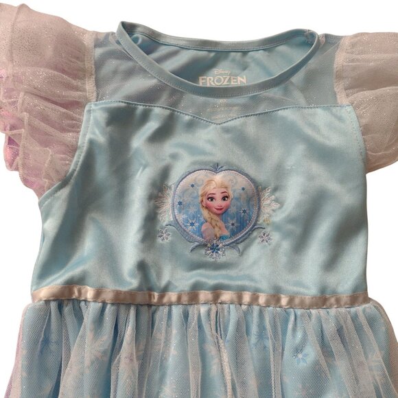 Disney Girls Nightgown Set 6 6X  Frozen Tangled Princess Elsa Rapunzel Dress Up - Picture 6 of 11